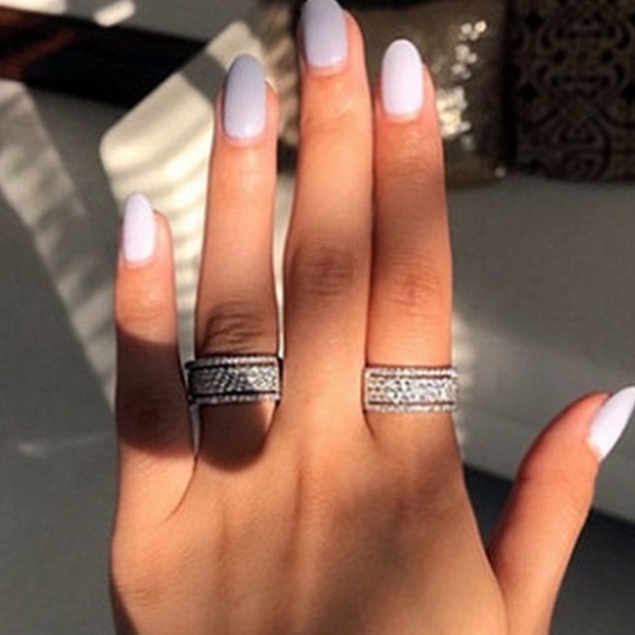 NEW Sterling Silver Diamond Multi Eternity Ring - Picture 4 of 5